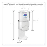 Load image into Gallery viewer, Push-style Hand Sanitizer Dispenser, 1,200 Ml, 5.25 X 8.56 X 12.13, White