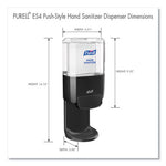 Load image into Gallery viewer, Push-style Hand Sanitizer Dispenser, 1,200 Ml, 5.25 X 8.56 X 12.13, Graphite