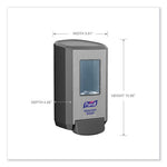 Load image into Gallery viewer, Cs4 Soap Push-style Dispenser, 1,250 Ml, 4.88 X 8.8 X 11.38, Graphite