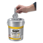 Load image into Gallery viewer, Scrubbing Towels, Hand Cleaning, 2-ply, 10.5 X 12, Fresh Citrus, Silver/yellow, 72/bucket