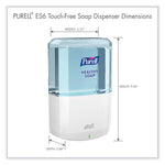 Load image into Gallery viewer, Es6 Soap Touch-free Dispenser, 1,200 Ml, 5.25 X 8.8 X 12.13, White