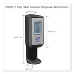 Load image into Gallery viewer, Cs6 Hand Sanitizer Dispenser, 1,200 Ml, 5.79 X 3.93 X 15.64, Graphite