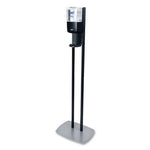 Load image into Gallery viewer, Es8 Hand Sanitizer Floor Stand With Dispenser, 1,200 Ml, 13.5 X 5 X 28.5, Graphite/silver