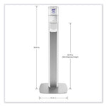 Load image into Gallery viewer, Messenger Es6 Floor Stand With Dispenser, 1,200 Ml, 13.16 X 16.63 X 51.57, Silver/white