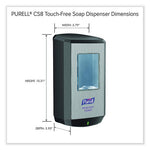 Load image into Gallery viewer, Cs8 Soap Dispenser, 1,200 Ml, 5.79 X 3.93 X 10.31, Graphite