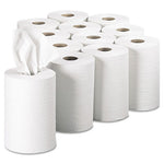 Load image into Gallery viewer, Pacific Blue Basic Nonperforated Paper Towels, 1-ply, 7.88" X 350 Ft, White, 12 Rolls/carton