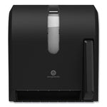 Load image into Gallery viewer, Hygienic Push-paddle Roll Towel Dispenser, 13 X 10 X 14.4, Black