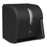 Load image into Gallery viewer, Hygienic Push-paddle Roll Towel Dispenser, 13 X 10 X 14.4, Black