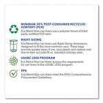 Load image into Gallery viewer, Eco Blend Max Can Liners, 23 Gal, 0.8 Mil, 28" X 45", Green Tint, 25 Bags/roll, 10 Rolls/carton