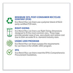 Load image into Gallery viewer, Eco Blend Max Can Liners, 33 Gal, 0.8 Mil, 33" X 39", Black, 25 Bags/roll, 8 Rolls/carton