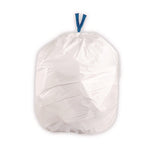 Load image into Gallery viewer, Drawstring Trash Bags, 13 Gal, 0.8 Mil, 24" X 28", White, 40 Bags/roll, 2 Rolls/box