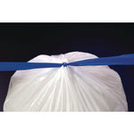 Load image into Gallery viewer, Drawstring Trash Bags, 13 Gal, 0.8 Mil, 24" X 28", White, 40 Bags/roll, 2 Rolls/box