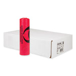 Load image into Gallery viewer, Biohazard High-density Commercial Can Liners, 33 Gal, 13 Mic, 33" X 40", Red, 25 Bags/roll, 20 Interleaved Rolls/carton