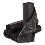 Load image into Gallery viewer, High-density Commercial Can Liners, 45 Gal, 12 Mic, 40" X 48", Black, 25 Bags/roll, 10 Interleaved Rolls/carton