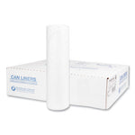 Load image into Gallery viewer, High-density Commercial Can Liners, 60 Gal, 14 Mic, 43" X 48", Natural, 25 Bags/roll, 8 Interleaved Rolls/carton
