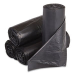Load image into Gallery viewer, Low-density Commercial Can Liners, Coreless Interleaved Roll, 30 Gal, 0.9 Mil, 30" X 36", Black, 25 Bags/roll, 8 Rolls/carton