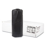 Load image into Gallery viewer, Recycled Low-density Commercial Can Liners, Coreless Interleaved Roll, 60 Gal, 1.5 Mil, 38" X 58", Black, 20/roll, 5 Rolls/ct