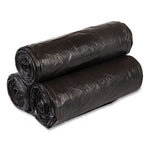 Load image into Gallery viewer, High-density Commercial Can Liners Value Pack, 60 Gal, 19 Mic, 38" X 58", Black, 25 Bags/roll, 6 Interleaved Rolls/carton