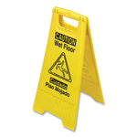 Load image into Gallery viewer, Bilingual Yellow Wet Floor Sign, 12.05 X 1.55 X 24.3