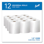 Load image into Gallery viewer, Essential High Capacity Hard Roll Towels For Business, Absorbency Pockets, 1-ply, 8" X 1,000 Ft, 1.5" Core, White,12 Rolls/ct