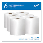 Load image into Gallery viewer, Essential High Capacity Hard Roll Towels For Business, 1-ply, 8" X 1,000 Ft, 1.5" Core, Recycled, White, 6 Rolls/carton