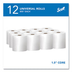 Load image into Gallery viewer, Essential Hard Roll Towels For Business, Absorbency Pockets, 1-ply, 8" X 800 Ft, 1.5" Core, White, 12 Rolls/carton