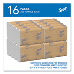 Load image into Gallery viewer, Essential Multi-fold Towels, Absorbency Pockets, 1-ply, 9.2 X 9.4, White, 250/packs, 16 Packs/carton