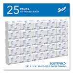 Load image into Gallery viewer, Pro Scottfold Towels, 1-ply, 7.8 X 12.4, White, 175 Towels/pack, 25 Packs/carton