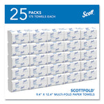 Load image into Gallery viewer, Pro Scottfold Towels, 1-ply, 9.4 X 12.4, White, 175 Towels/pack, 25 Packs/carton