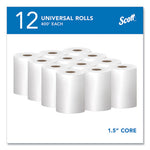 Load image into Gallery viewer, Essential Hard Roll Towels For Business, Absorbency Pockets, 1-ply, 8" X 400 Ft, 1.5" Core, White, 12 Rolls/carton