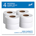 Load image into Gallery viewer, Essential Jrt Jumbo Roll Bathroom Tissue, Septic Safe, 2-ply, White, 3.55" X 1,000 Ft, 4 Rolls/carton