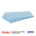 Load image into Gallery viewer, L10 Windshield Wipers, Banded, 2-ply, 9.38 X 10.25, Light Blue, 140/pack, 16 Packs/carton