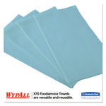 Load image into Gallery viewer, X70 Foodservice Towels, 1/4 Fold, 12.5 X 23.5, Unscented, Blue, 300/carton