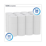 Load image into Gallery viewer, Essential Extra Soft Coreless Standard Roll Bath Tissue, Septic Safe, 2-ply, White, 800 Sheets/roll, 36 Rolls/carton