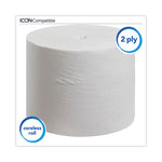 Load image into Gallery viewer, Essential Extra Soft Coreless Standard Roll Bath Tissue, Septic Safe, 2-ply, White, 800 Sheets/roll, 36 Rolls/carton