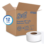 Load image into Gallery viewer, Essential Jrt Jumbo Roll Bathroom Tissue, Septic Safe, 1-ply, White, 3.55" X 2,000 Ft, 12 Rolls/carton