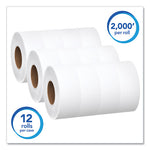 Load image into Gallery viewer, Essential Jrt Jumbo Roll Bathroom Tissue, Septic Safe, 1-ply, White, 3.55" X 2,000 Ft, 12 Rolls/carton