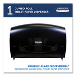 Load image into Gallery viewer, Cored Jrt Jumbo Combo Tissue Dispenser, 20.4 X 5.8 X 13.1, Smoke/gray