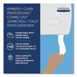 Load image into Gallery viewer, Cored Jrt Jumbo Combo Tissue Dispenser, 20.4 X 5.8 X 13.1, Smoke/gray