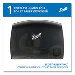 Load image into Gallery viewer, Essential Coreless Jumbo Roll Tissue Dispenser For Business, 14.25 X 6 X 9.75, Black