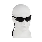 Load image into Gallery viewer, V30 Nemesis Safety Glasses, Black Frame, Smoke Anti-fog Lens
