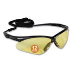 Load image into Gallery viewer, Nemesis Safety Glasses, Black Frame, Amber Lens