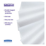 Load image into Gallery viewer, W4 Critical Task Wipers, Flat Double Bag, 12 X 12, Unscented, White, 100/bag, 5 Bags/carton