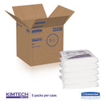 Load image into Gallery viewer, W4 Critical Task Wipers, Flat Double Bag, 12 X 12, Unscented, White, 100/bag, 5 Bags/carton