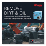 Load image into Gallery viewer, Power Clean Oil, Grease And Ink Cloths, 1/4 Fold, 12.5 X 12, Blue, 66/box, 8 Boxes/carton