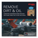 Load image into Gallery viewer, Power Clean Oil, Grease And Ink Cloths, Pop-up Box, 8.8 X 16.8, Blue, 100/box, 5/carton