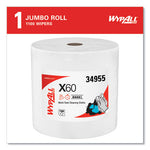 Load image into Gallery viewer, General Clean X60 Cloths, Jumbo Roll, 12.2 X 12.4, White, 1,100/roll