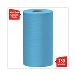 Load image into Gallery viewer, General Clean X60 Cloths, Small Roll, 13.5 X 19.6, Blue, 130/roll, 6 Rolls/carton