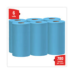 Load image into Gallery viewer, General Clean X60 Cloths, Small Roll, 13.5 X 19.6, Blue, 130/roll, 6 Rolls/carton