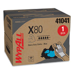 Load image into Gallery viewer, Power Clean X80 Heavy Duty Cloths, 11.1 X 16.8, Blue, 160 Wipers/carton